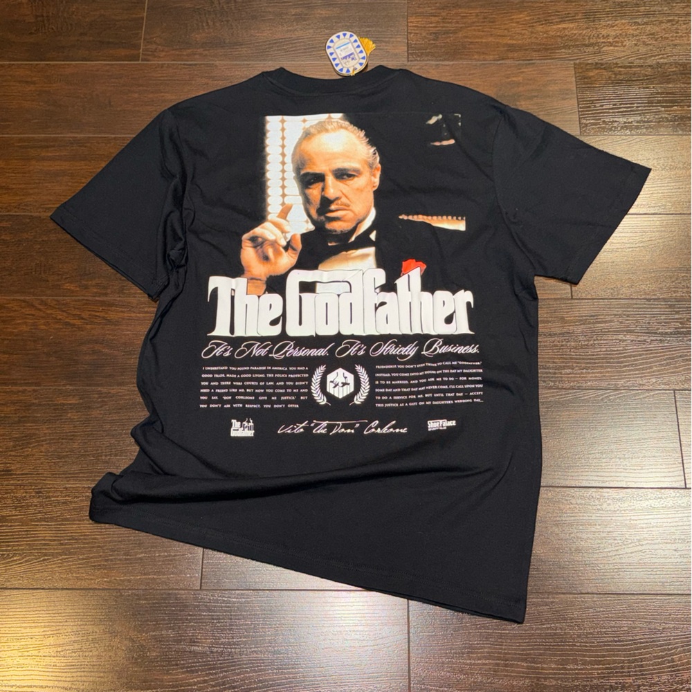 NWT! The GODFATHER x Shoe Palace Movie Promo T-Shirt Mens Size M Black